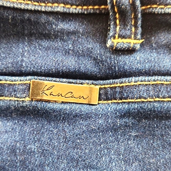 Kancan Gill High Rise Split Flare Frayed Hem Jeans - Picture 13 of 16